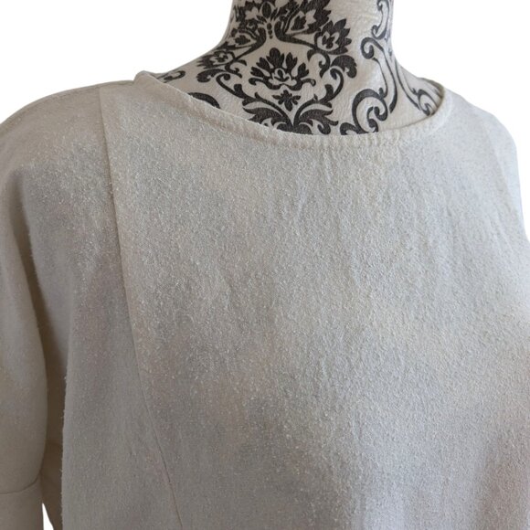 Pamut Apparel Uma Raw Silk Tunic Cream Pockets Nubby Texture Women's size Small - Picture 7 of 15